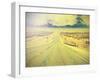 Endless Country Highway, Vintage Retro Effect.-Maciej Bledowski-Framed Photographic Print