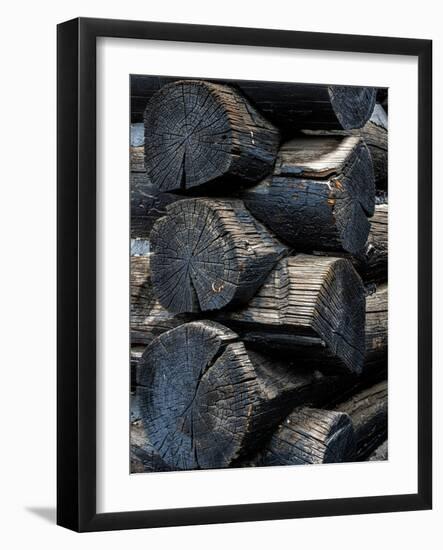 Endless Interest Log Cabin Detail-Steven Maxx-Framed Photographic Print