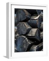 Endless Interest Log Cabin Detail-Steven Maxx-Framed Photographic Print