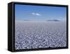 Endless Salt Crust of Salar De Uyuni, Largest Salt Flat in World at over 12, 000 Square Kilometres-John Warburton-lee-Framed Stretched Canvas