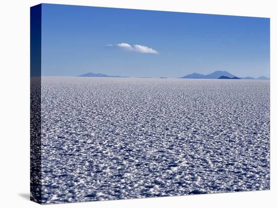 Endless Salt Crust of Salar De Uyuni, Largest Salt Flat in World at over 12, 000 Square Kilometres-John Warburton-lee-Stretched Canvas