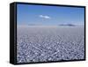 Endless Salt Crust of Salar De Uyuni, Largest Salt Flat in World at over 12, 000 Square Kilometres-John Warburton-lee-Framed Stretched Canvas