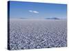 Endless Salt Crust of Salar De Uyuni, Largest Salt Flat in World at over 12, 000 Square Kilometres-John Warburton-lee-Stretched Canvas