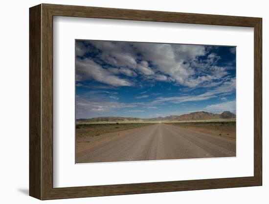 Endlss Gravel Road in the Naukluft Mountains-Circumnavigation-Framed Photographic Print