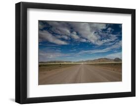 Endlss Gravel Road in the Naukluft Mountains-Circumnavigation-Framed Photographic Print