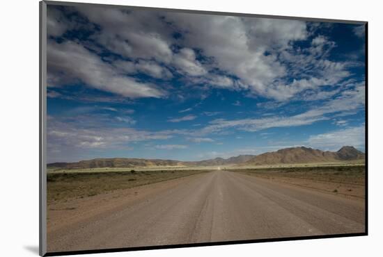 Endlss Gravel Road in the Naukluft Mountains-Circumnavigation-Mounted Photographic Print