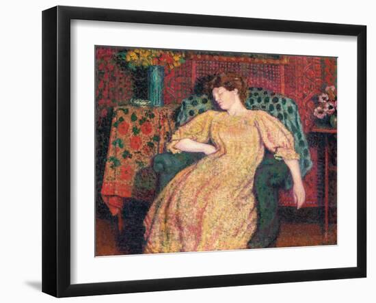 Endormie, or La Sieste, C.1906-Georges Lemmen-Framed Giclee Print