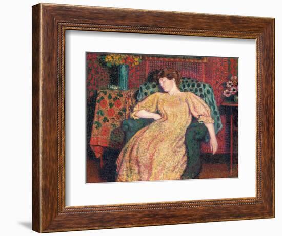 Endormie, or La Sieste, C.1906-Georges Lemmen-Framed Giclee Print