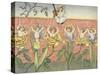 Endpapers for Flower Legends for Children-John Shenton Eland-Stretched Canvas