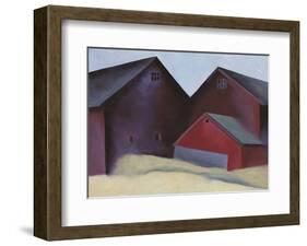 Ends of Barns-Georgia O'Keeffe-Framed Art Print