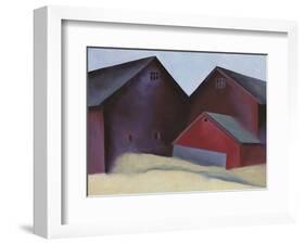 Ends of Barns-Georgia O'Keeffe-Framed Art Print