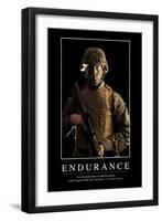 Endurance: Citation Et Affiche D'Inspiration Et Motivation-null-Framed Premium Photographic Print