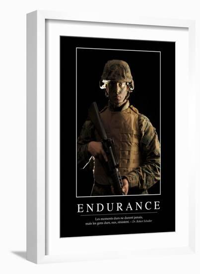 Endurance: Citation Et Affiche D'Inspiration Et Motivation-null-Framed Photographic Print