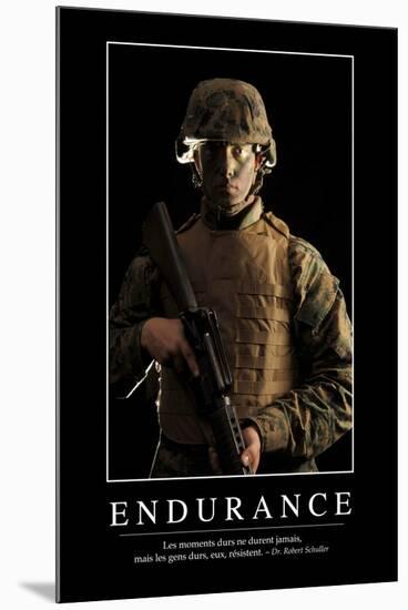 Endurance: Citation Et Affiche D'Inspiration Et Motivation-null-Mounted Photographic Print
