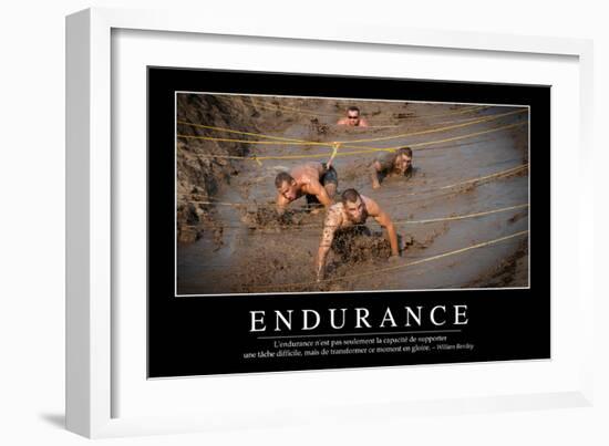 Endurance: Citation Et Affiche D'Inspiration Et Motivation-null-Framed Photographic Print