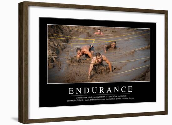 Endurance: Citation Et Affiche D'Inspiration Et Motivation-null-Framed Photographic Print