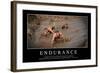 Endurance: Citation Et Affiche D'Inspiration Et Motivation-null-Framed Photographic Print