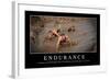 Endurance: Inspirational Quote and Motivational Poster-null-Framed Photographic Print