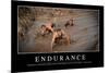 Endurance: Inspirational Quote and Motivational Poster-null-Mounted Photographic Print