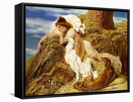 Endymion 'Ah! Well-A-Day, Why Should Our Young Endymion Pine Away'-Keats-Briton Rivière-Framed Stretched Canvas