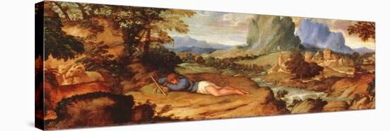 Endymion and His Flock, C. 1510 (Oil on Panel)-Titian (c 1488-1576)-Stretched Canvas