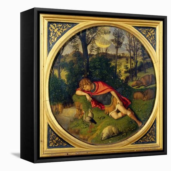 Endymion Sleeping-Giovanni Battista Cima Da Conegliano-Framed Stretched Canvas