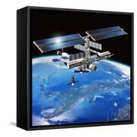 ENEIDE Mission To the ISS, Artwork-David Ducros-Framed Stretched Canvas