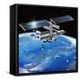 ENEIDE Mission To the ISS, Artwork-David Ducros-Framed Stretched Canvas