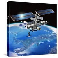 ENEIDE Mission To the ISS, Artwork-David Ducros-Stretched Canvas