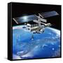 ENEIDE Mission To the ISS, Artwork-David Ducros-Framed Stretched Canvas