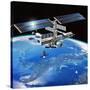 ENEIDE Mission To the ISS, Artwork-David Ducros-Stretched Canvas