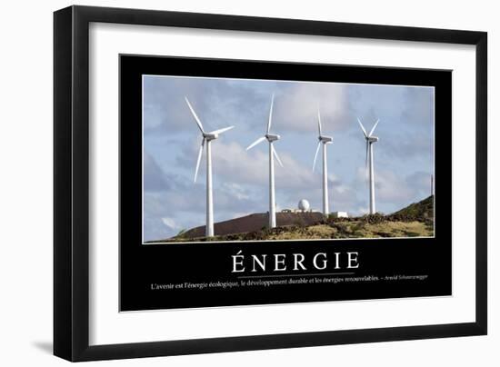 Énergie: Citation Et Affiche D'Inspiration Et Motivation-null-Framed Photographic Print