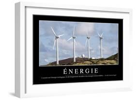 Énergie: Citation Et Affiche D'Inspiration Et Motivation-null-Framed Photographic Print