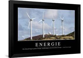 Energie: Motivationsposter Mit Inspirierendem Zitat-null-Framed Photographic Print