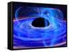 Energy-releasing Black Hole-null-Framed Stretched Canvas