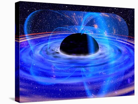 Energy-releasing Black Hole-null-Stretched Canvas