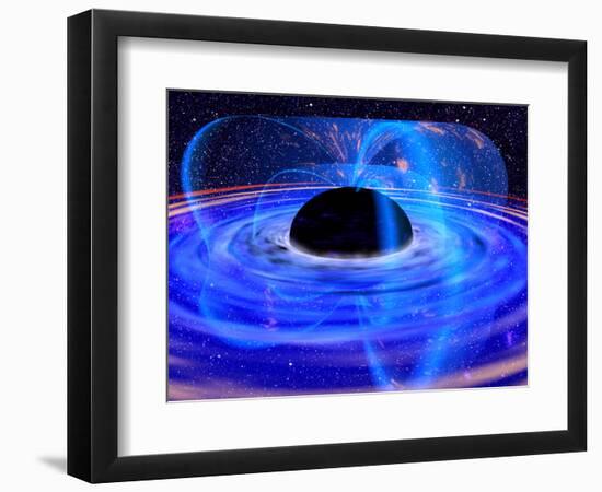 Energy-releasing Black Hole-null-Framed Premium Photographic Print