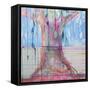 Energy Tree-Zwart-Framed Stretched Canvas