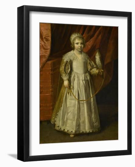 Enfant au faucon-Philippe De Champaigne-Framed Giclee Print