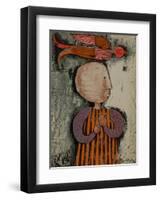 Enfant avec un oiseau I-Graciela Rodo Boulanger-Framed Collectable Print