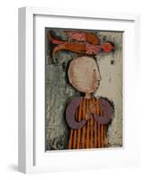 Enfant avec un oiseau I-Graciela Rodo Boulanger-Framed Collectable Print