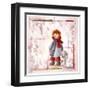 Enfant Écharpe Rouge-Joelle Wolff-Framed Art Print