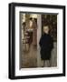 Enfant et femme dans un intérieur-Paul Mathey-Framed Premium Giclee Print