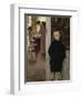 Enfant et femme dans un intérieur-Paul Mathey-Framed Premium Giclee Print