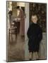 Enfant et femme dans un intérieur-Paul Mathey-Mounted Premium Giclee Print