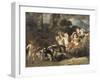 Enfants nobles (famille Trip?) dans un char trainé par des chèvres (dit autrefois : les enfants de-Ferdinand Bol-Framed Giclee Print