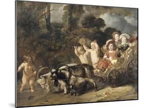 Enfants nobles (famille Trip?) dans un char trainé par des chèvres (dit autrefois : les enfants de-Ferdinand Bol-Mounted Giclee Print