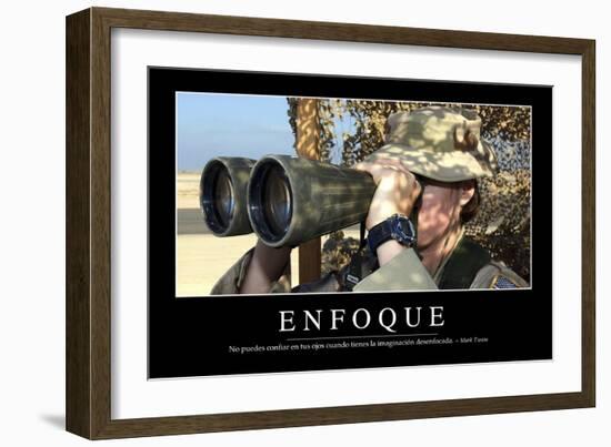 Enfoque. Cita Inspiradora Y Póster Motivacional-null-Framed Photographic Print