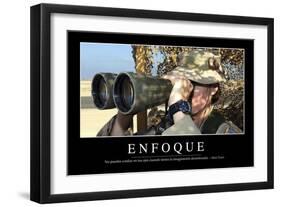 Enfoque. Cita Inspiradora Y Póster Motivacional-null-Framed Photographic Print