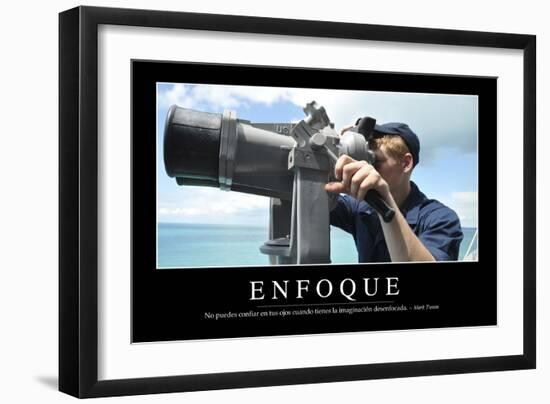 Enfoque. Cita Inspiradora Y Póster Motivacional-null-Framed Photographic Print